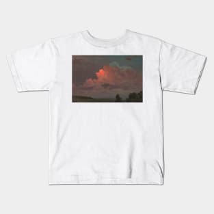 Nightfall near Olana by Frederic Edwin Church Kids T-Shirt